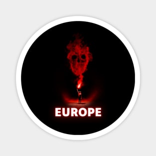 europe red smoke Magnet